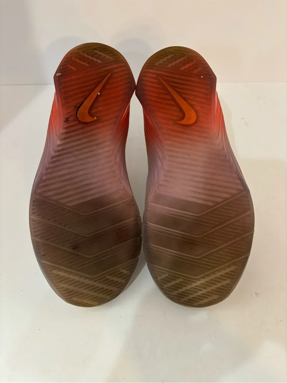 Nike White Mesh Training Shoes with Blue and Orange Accents size 7